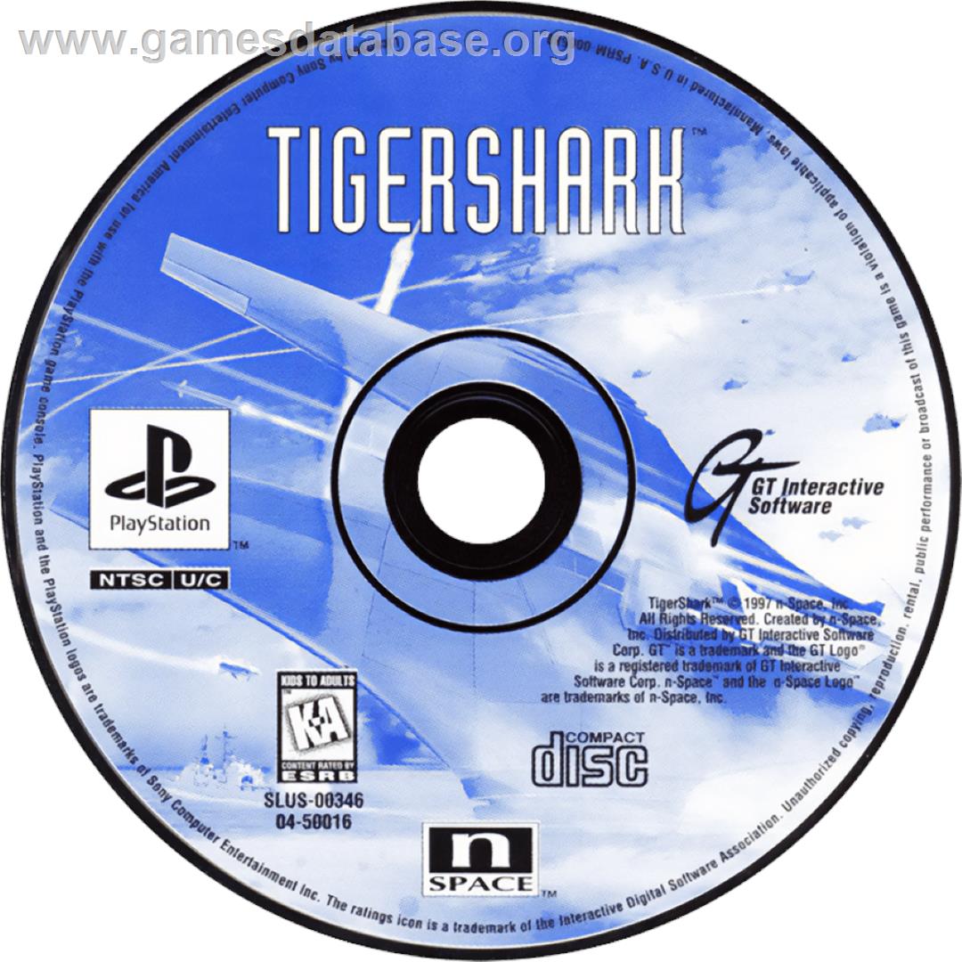 Tigershark - Sony Playstation - Artwork - Cartridge