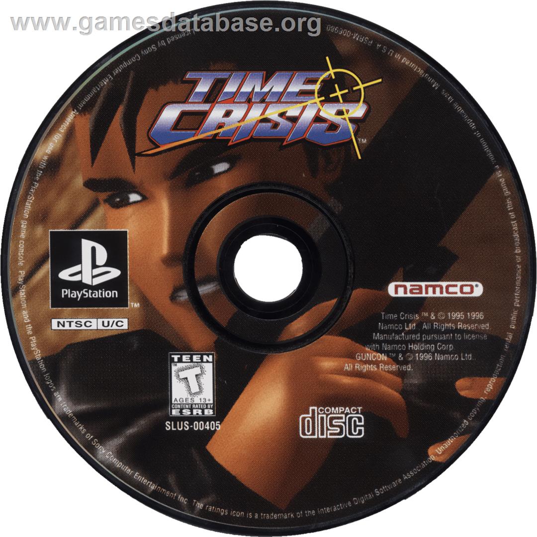 Time Crisis - Sony Playstation - Artwork - Cartridge
