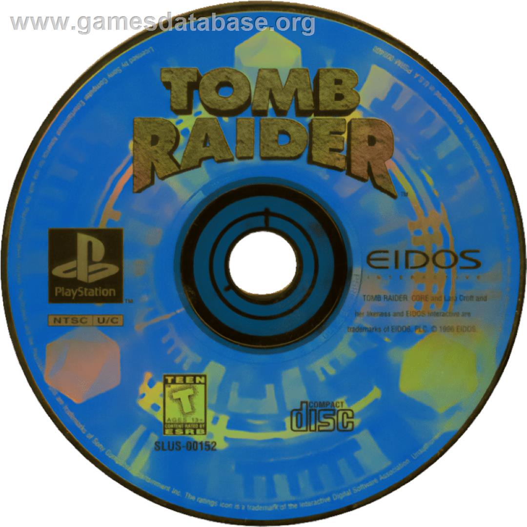 Tomb Raider - Sony Playstation - Artwork - Cartridge