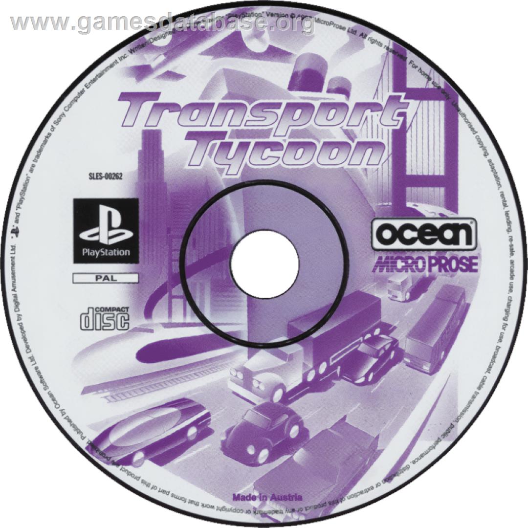Transport Tycoon - Sony Playstation - Artwork - Cartridge