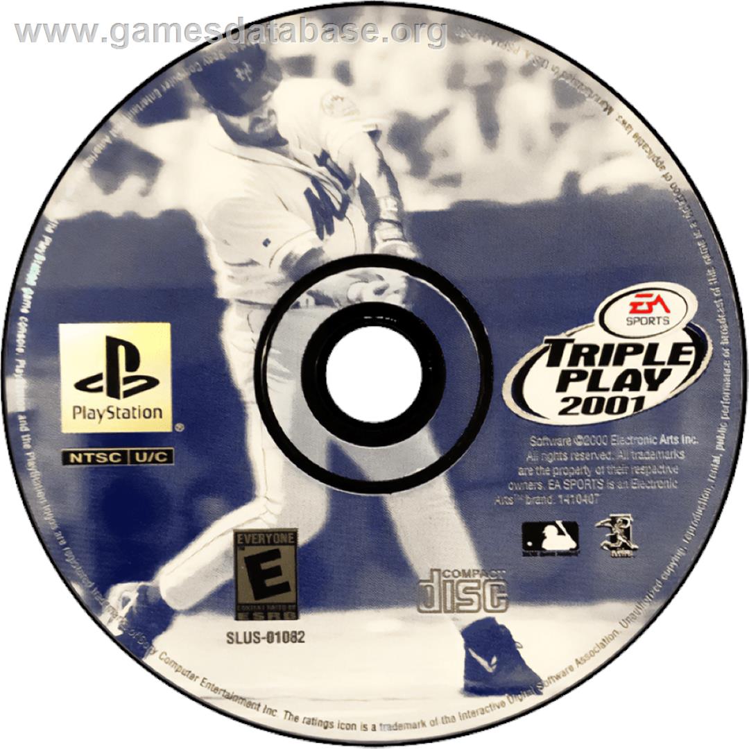 Triple Play 2001 - Sony Playstation - Artwork - Cartridge