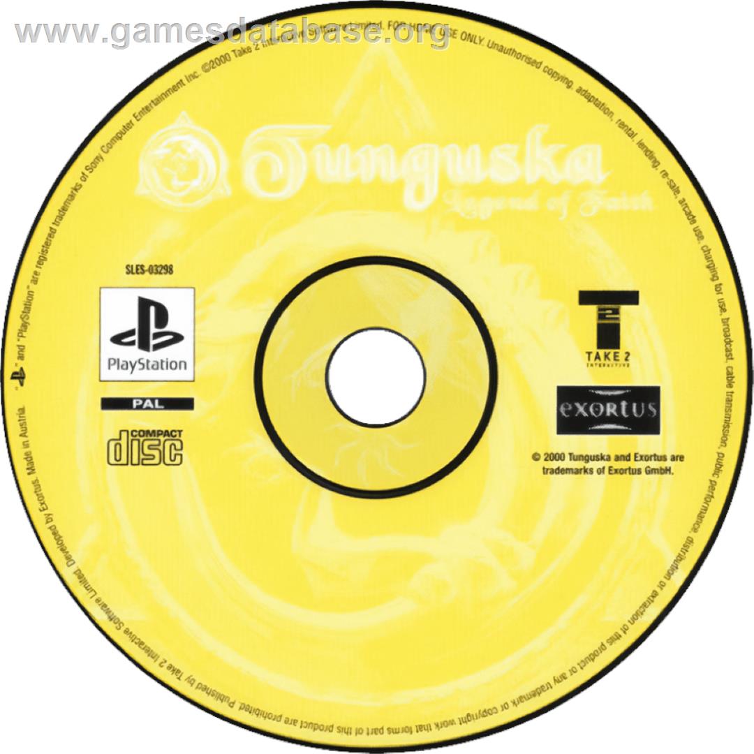 Tunguska: Legend of Faith - Sony Playstation - Artwork - Cartridge