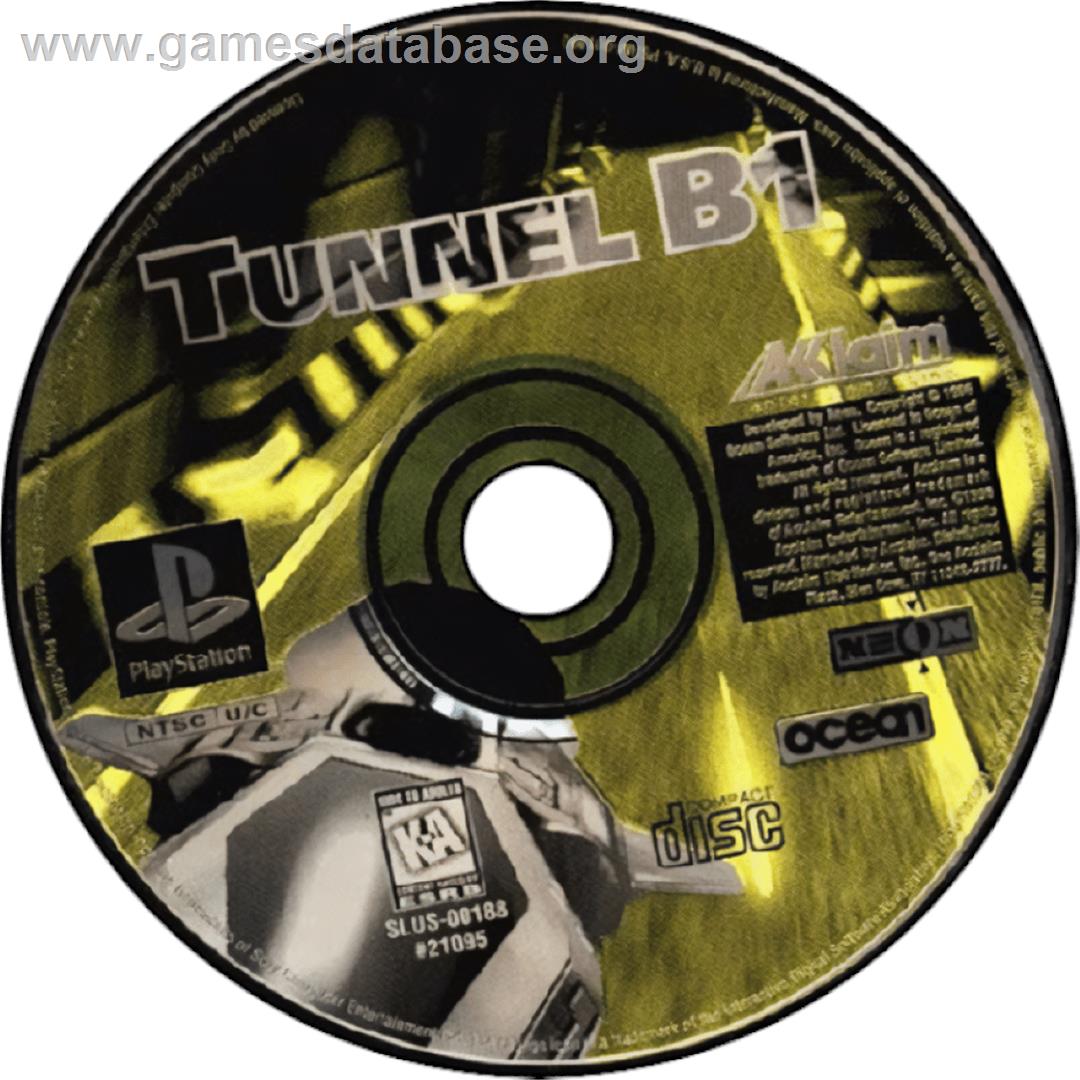 Tunnel B1 - Sony Playstation - Artwork - Cartridge