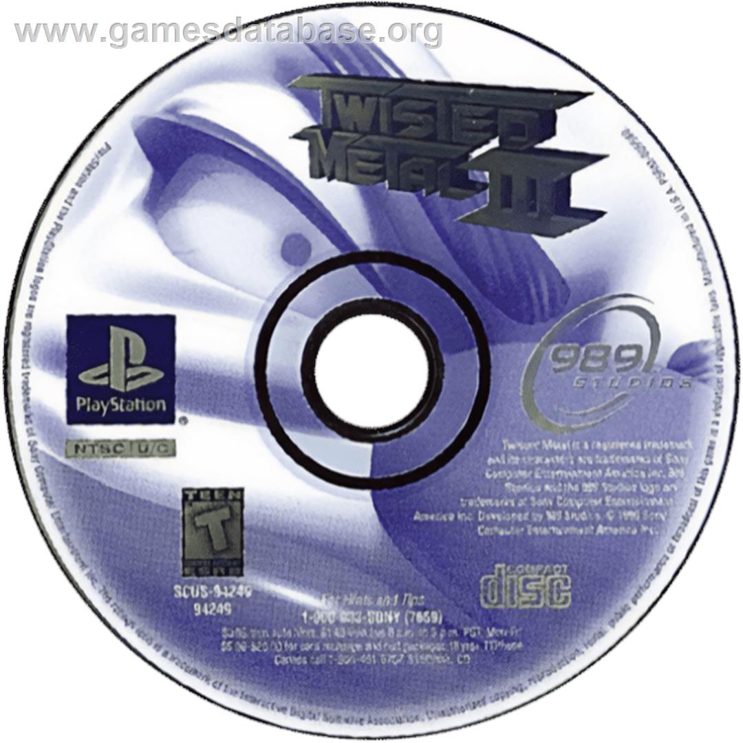 Twisted Metal 3 - Sony Playstation - Artwork - Cartridge