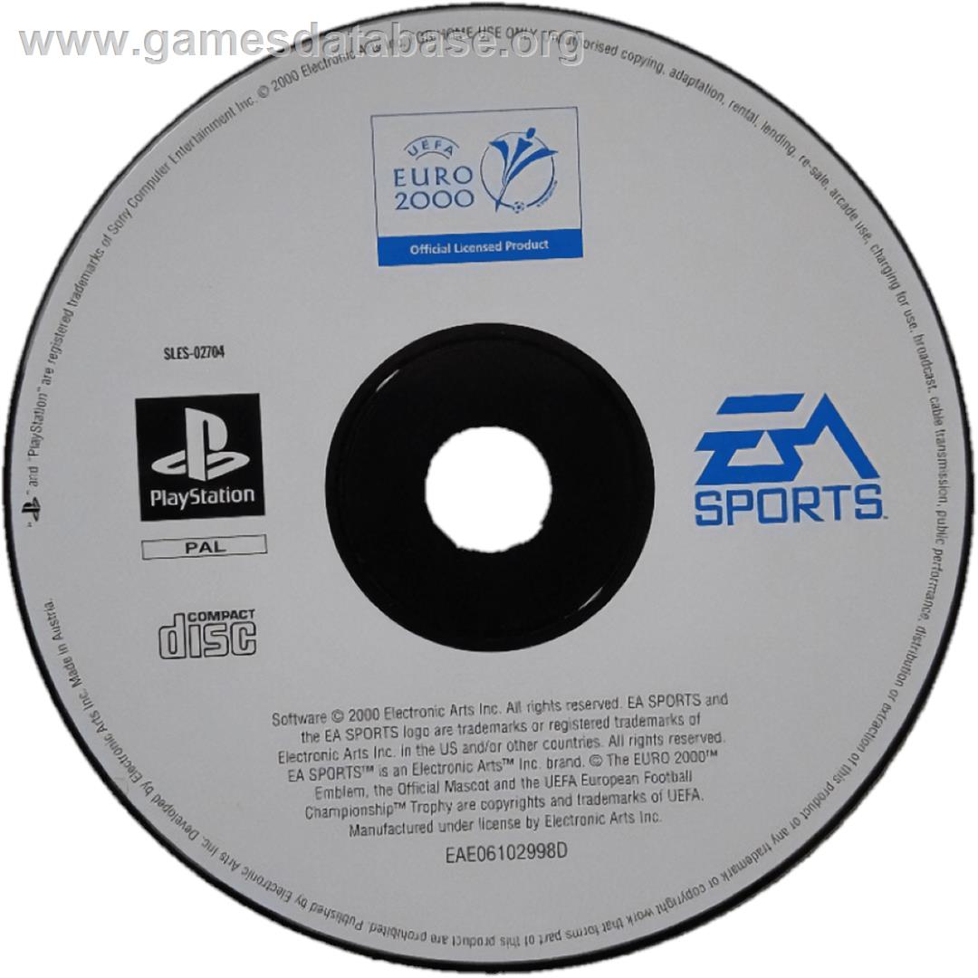 UEFA Euro 2000 - Sony Playstation - Artwork - Cartridge