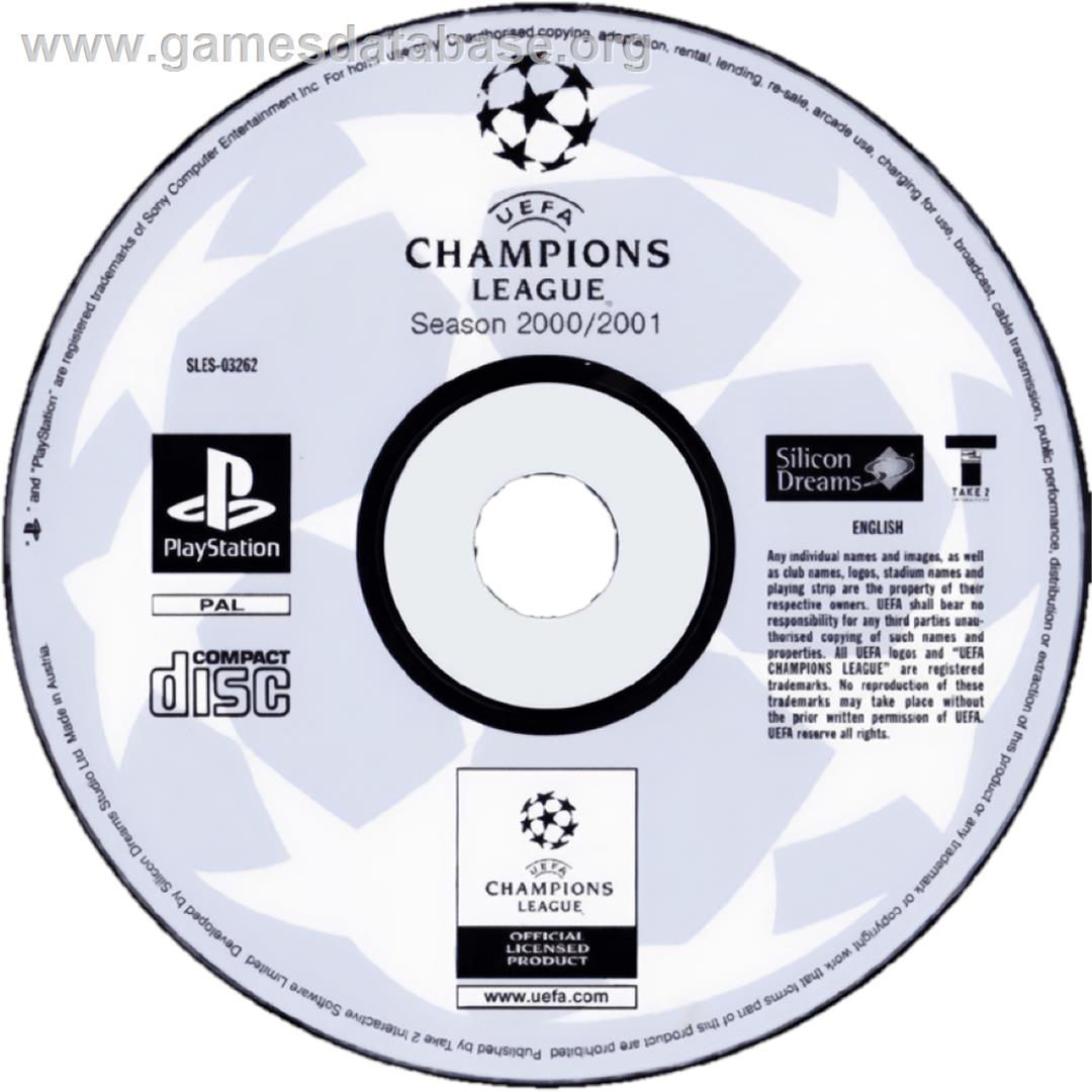 Uefa Champions League Season 2000-2001 - Sony Playstation - Artwork - Cartridge