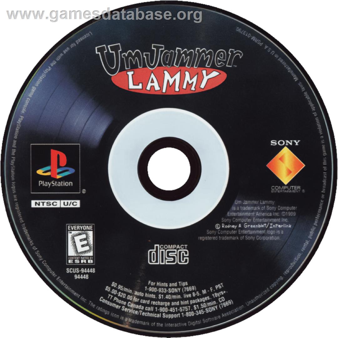Um Jammer Lammy - Sony Playstation - Artwork - Cartridge