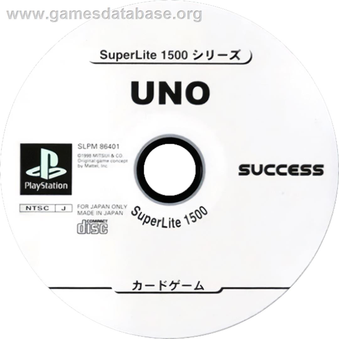 Uno (superlite 1500 Series) - Sony Playstation - Artwork - Cartridge