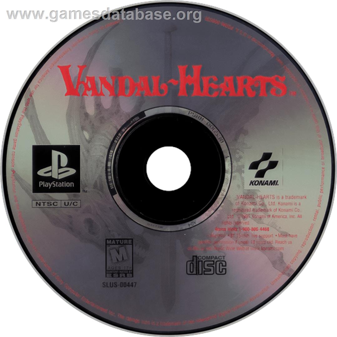 Vandal Hearts - Sony Playstation - Artwork - Cartridge