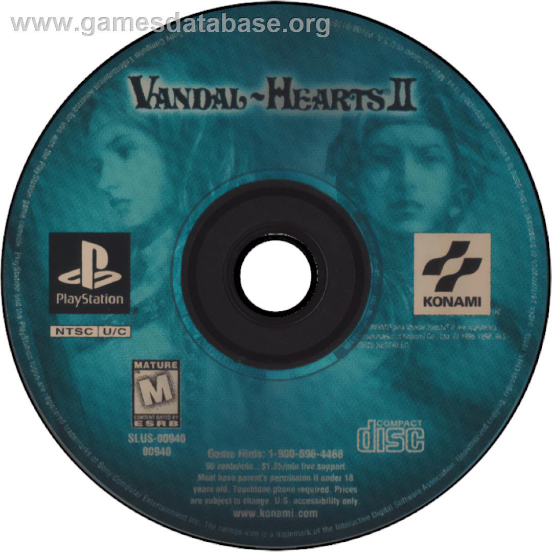 Vandal Hearts II - Sony Playstation - Artwork - Cartridge