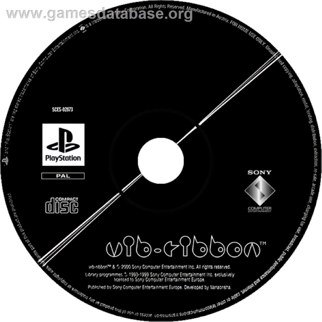 Vib Ribbon - Sony Playstation - Artwork - Cartridge