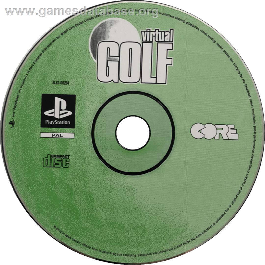 Virtual Golf - Sony Playstation - Artwork - Cartridge