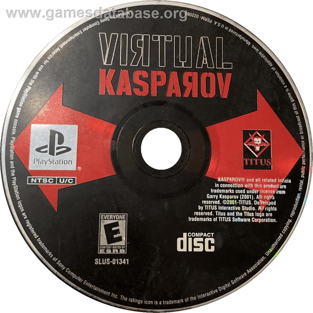 Virtual Kasparov - Sony Playstation - Artwork - Cartridge