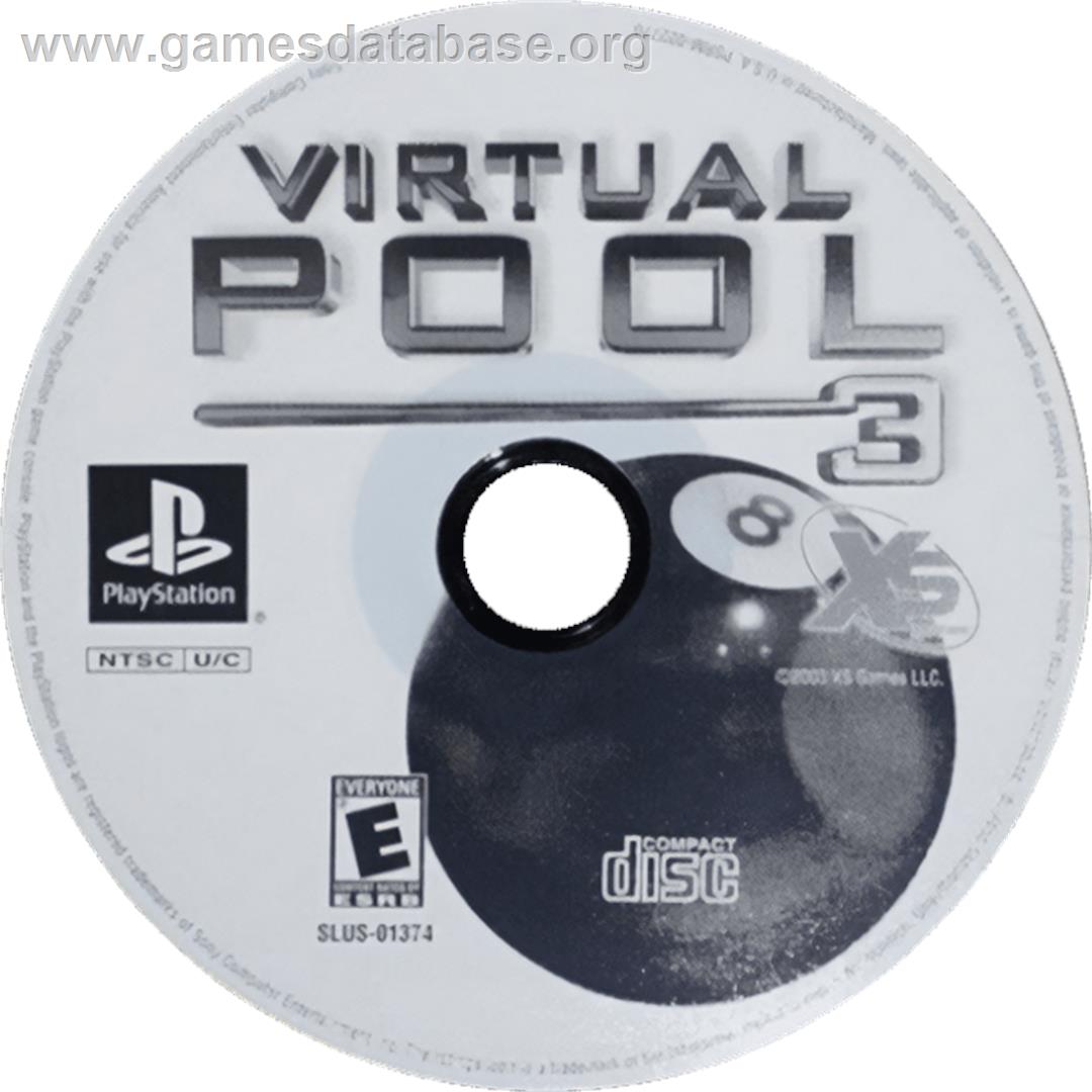 Virtual Pool 3 - Sony Playstation - Artwork - Cartridge
