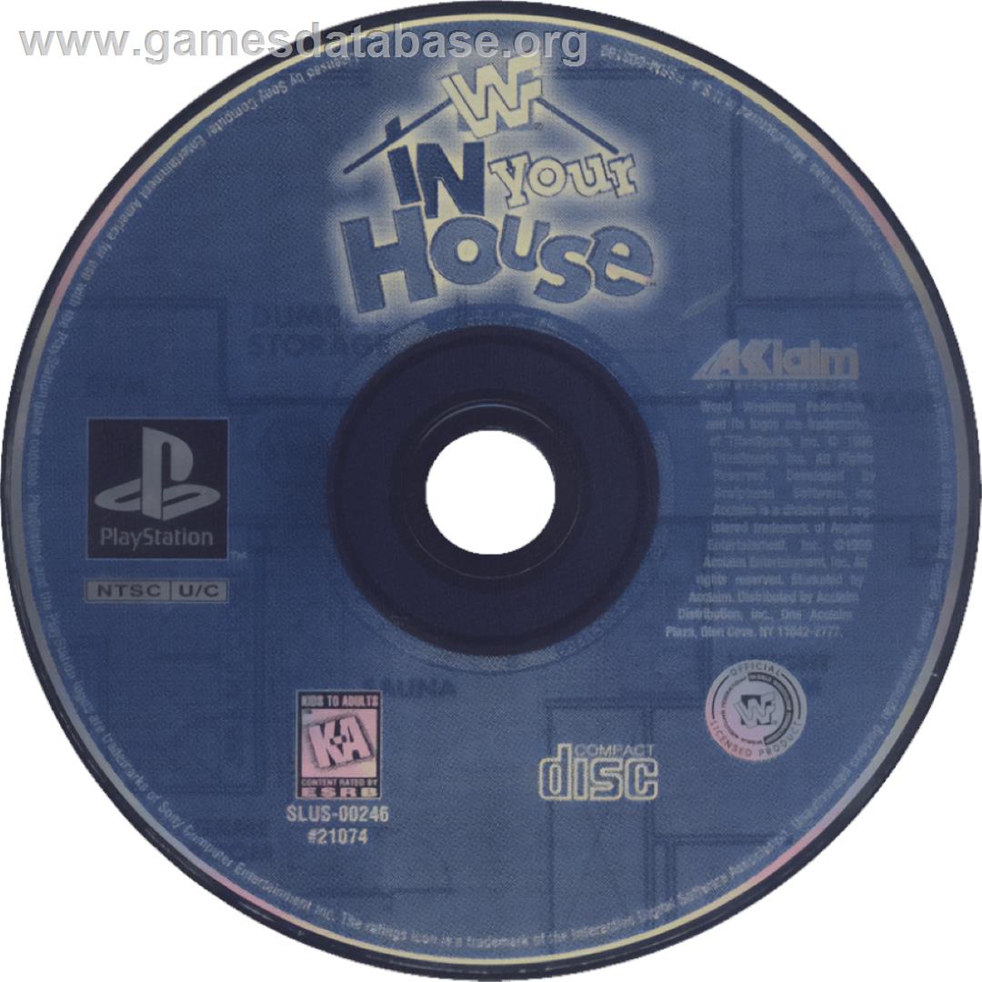 WWF in Your House - Sony Playstation - Artwork - Cartridge
