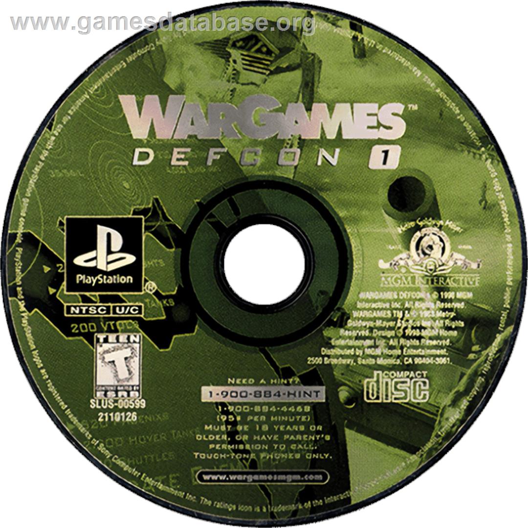 War Games - Defcon 1 - Sony Playstation - Artwork - Cartridge