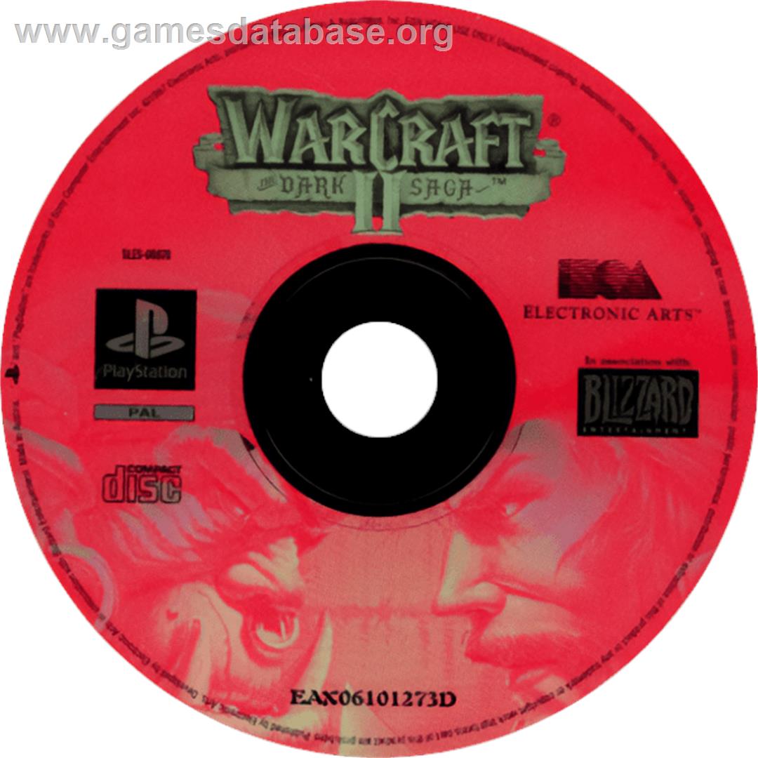 Warcraft II: The Dark Saga - Sony Playstation - Artwork - Cartridge