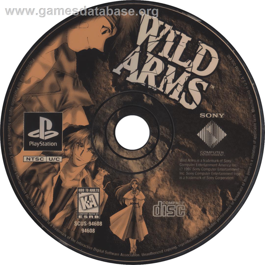 Wild Arms - Sony Playstation - Artwork - Cartridge