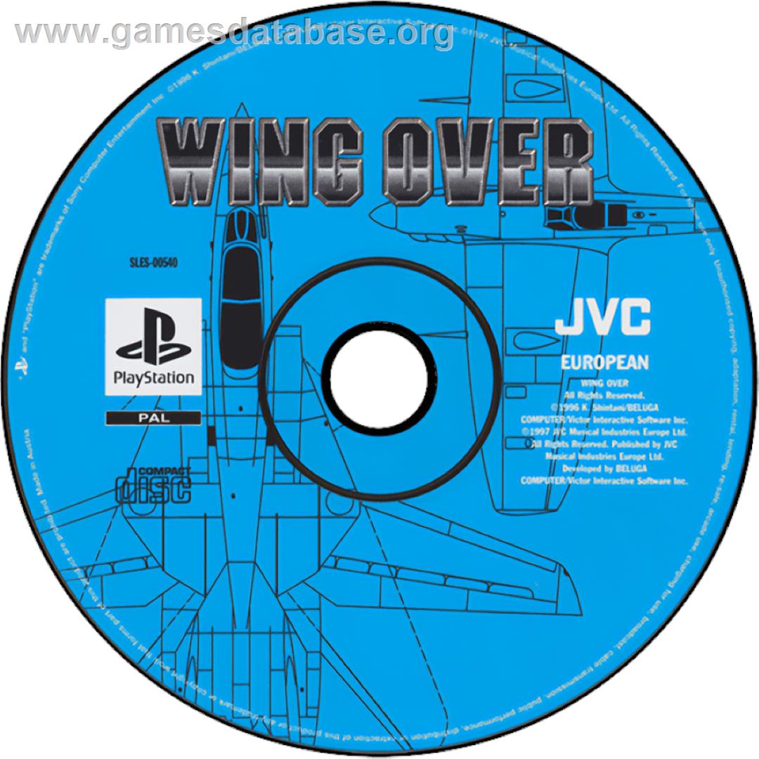 Wing Over - Sony Playstation - Artwork - Cartridge
