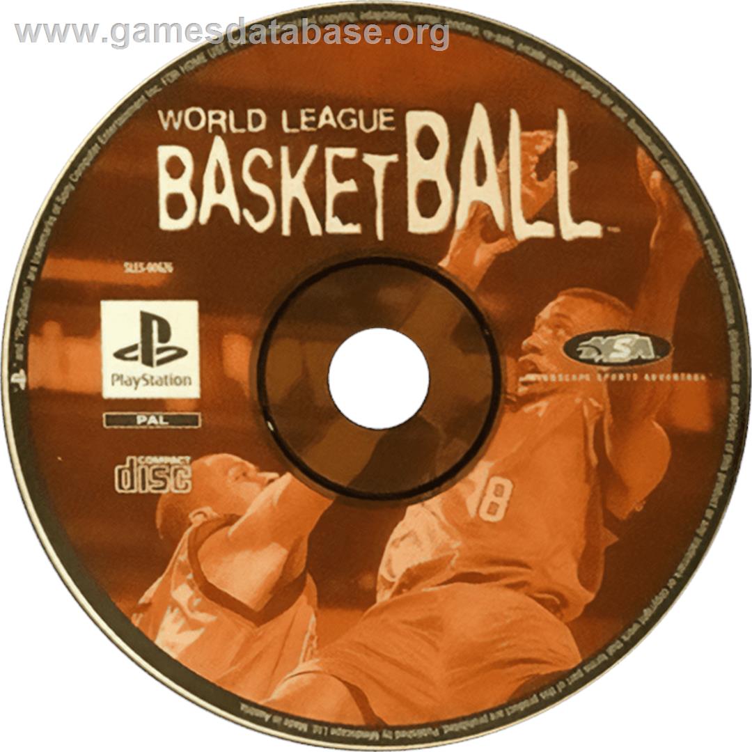 World League Basketball - Sony Playstation - Artwork - Cartridge