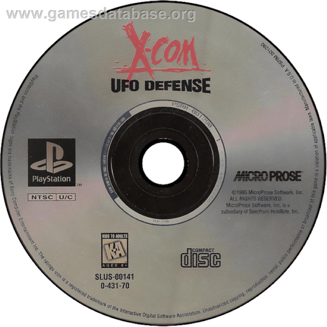 X-COM: UFO Defense - Sony Playstation - Artwork - Cartridge