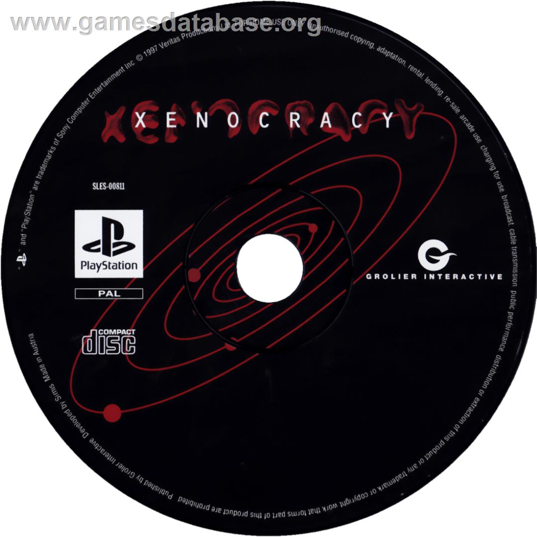 Xenocracy - The Ultimate Solar War - Sony Playstation - Artwork - Cartridge
