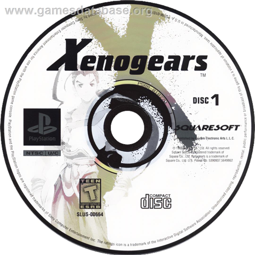 Xenogears - Sony Playstation - Artwork - Cartridge
