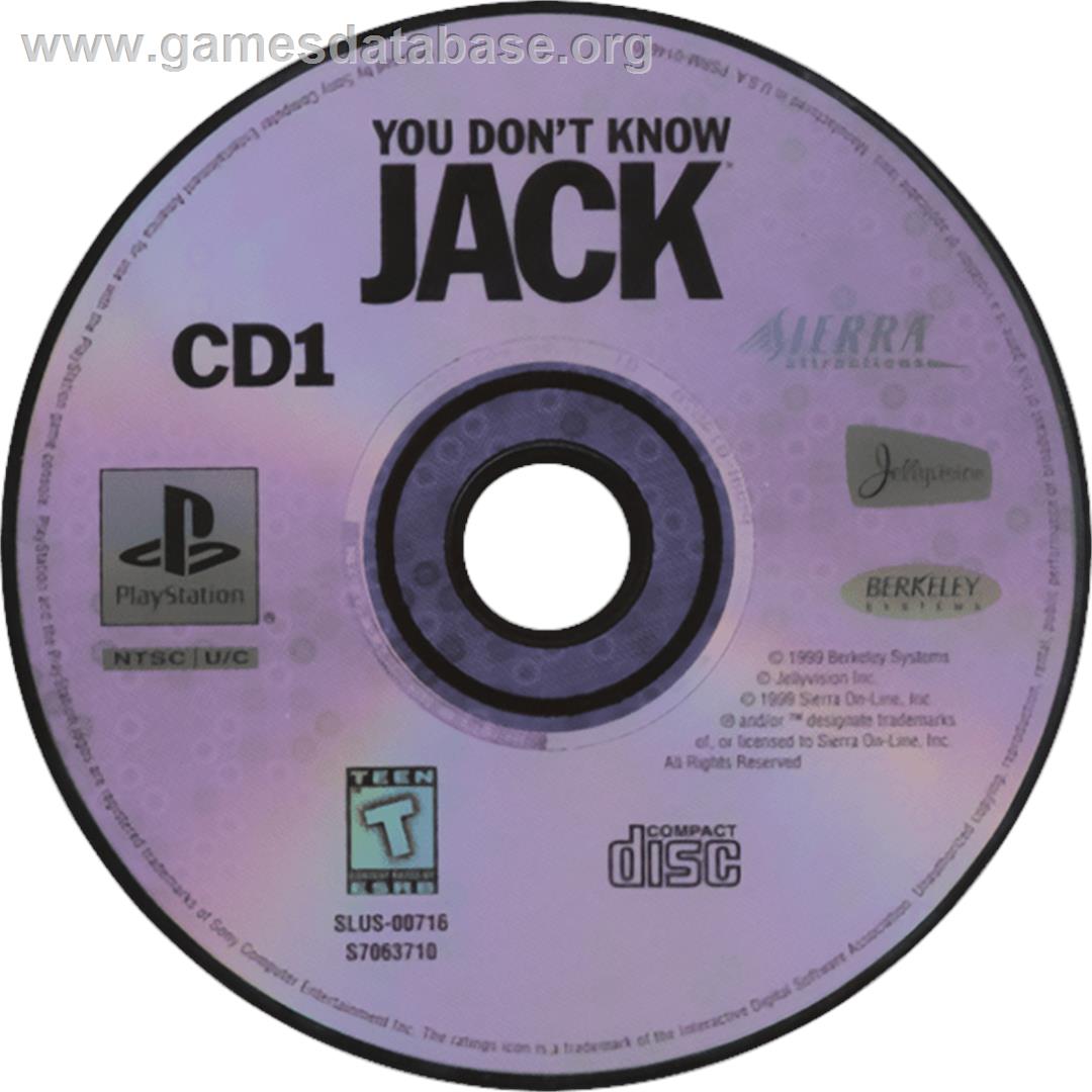 You Don't Know Jack - Sony Playstation - Artwork - Cartridge