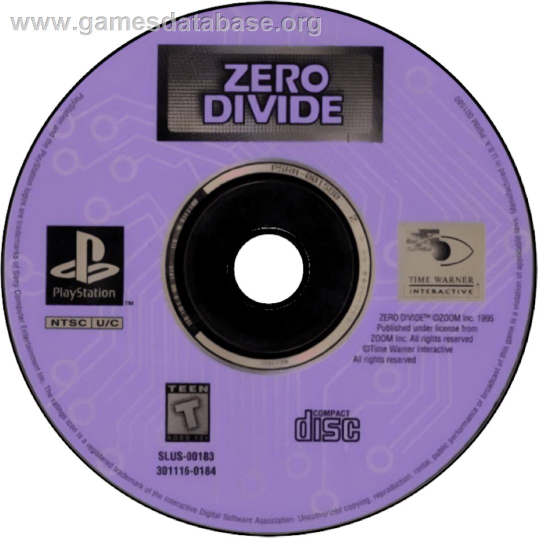 Zero Divide - Sony Playstation - Artwork - Cartridge