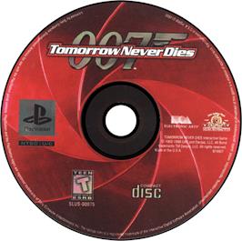 Artwork on the Disc for 007: Tomorrow Never Dies on the Sony Playstation.