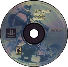 Artwork on the Disc for ATV: Quad Power Racing on the Sony Playstation.
