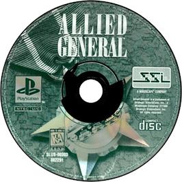 Artwork on the Disc for Allied General on the Sony Playstation.