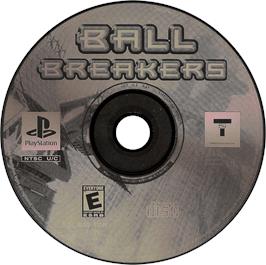 Artwork on the Disc for Ball Breakers on the Sony Playstation.