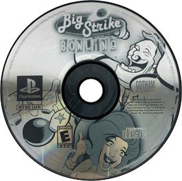 Artwork on the Disc for Big Strike Bowling on the Sony Playstation.