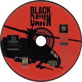 Artwork on the Disc for Black Dawn on the Sony Playstation.