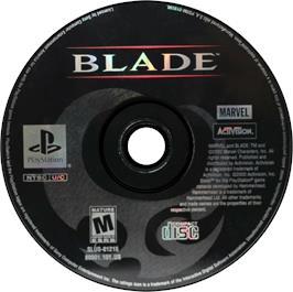 Artwork on the Disc for Blade on the Sony Playstation.