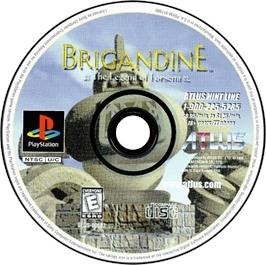 Artwork on the Disc for Brigandine: The Legend of Forsena on the Sony Playstation.