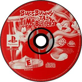 Artwork on the Disc for Bugs Bunny & Taz: Time Busters on the Sony Playstation.
