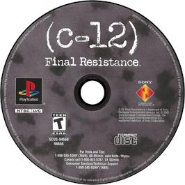 Artwork on the Disc for C-12: Final Resistance on the Sony Playstation.