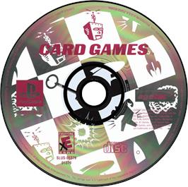 Artwork on the Disc for Card Games on the Sony Playstation.