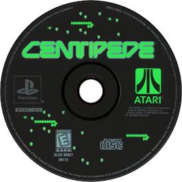 Artwork on the Disc for Centipede on the Sony Playstation.