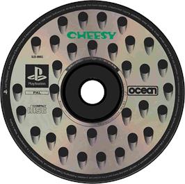 Artwork on the Disc for Cheesy on the Sony Playstation.