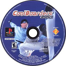 Artwork on the Disc for Cool Boarders 2001 on the Sony Playstation.