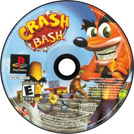 Artwork on the Disc for Crash Bash on the Sony Playstation.