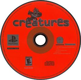 Artwork on the Disc for Creatures on the Sony Playstation.
