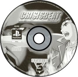 Artwork on the Disc for Crisis Beat on the Sony Playstation.
