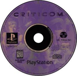 Artwork on the Disc for Criticom on the Sony Playstation.