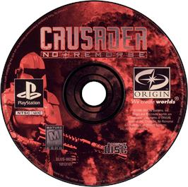 Artwork on the Disc for Crusader: No Remorse on the Sony Playstation.