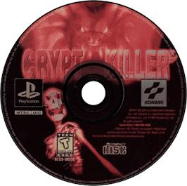 Artwork on the Disc for Crypt Killer on the Sony Playstation.