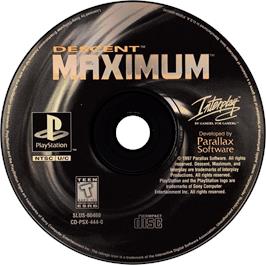 Artwork on the Disc for Descent Maximum on the Sony Playstation.